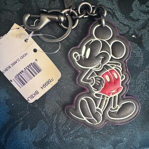 Coach X Disney leather Mickey Mouse Keychain
